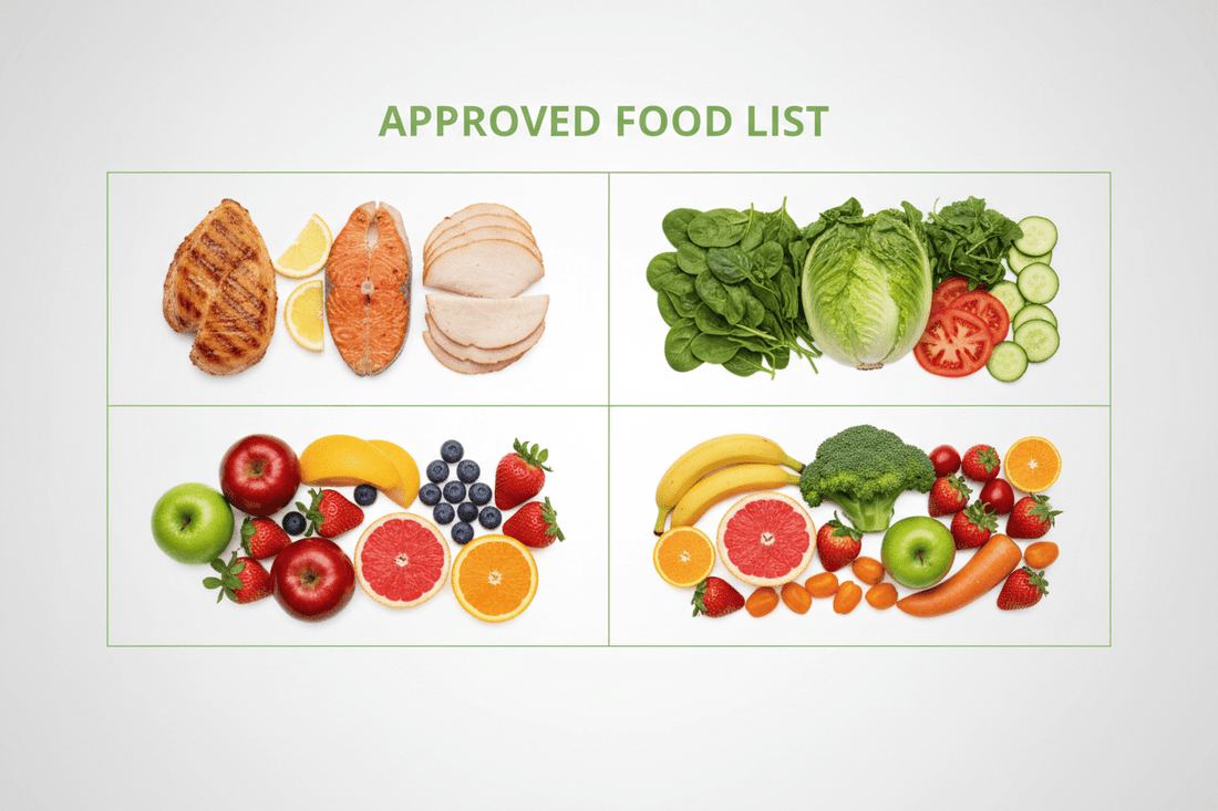 Slenderiix Approved Food List - DualDrops.com